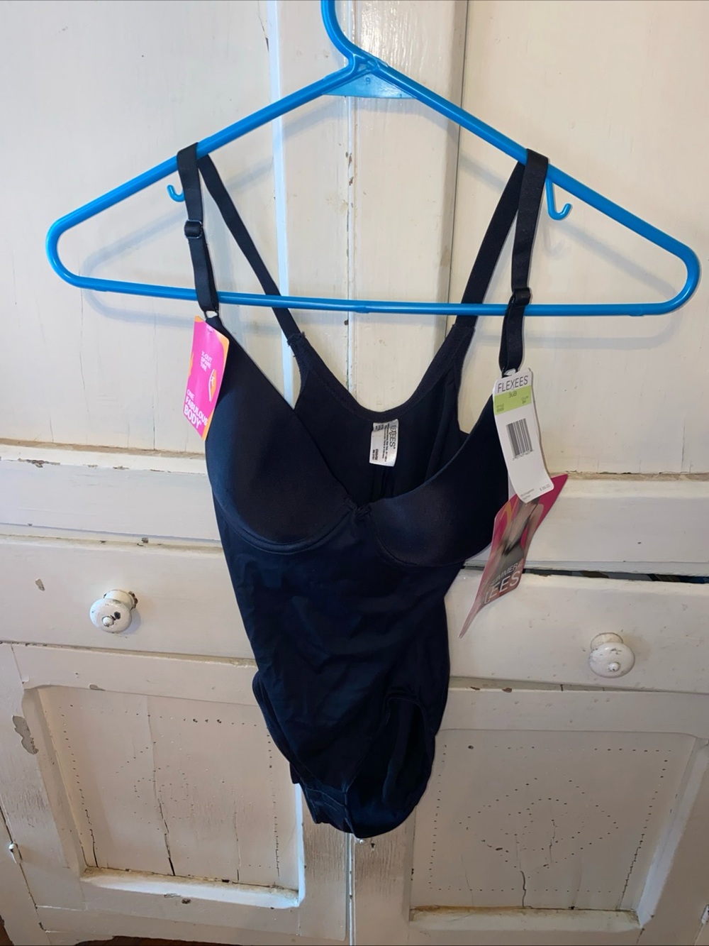 Flexees Black Instant Slimmer Body Briefer